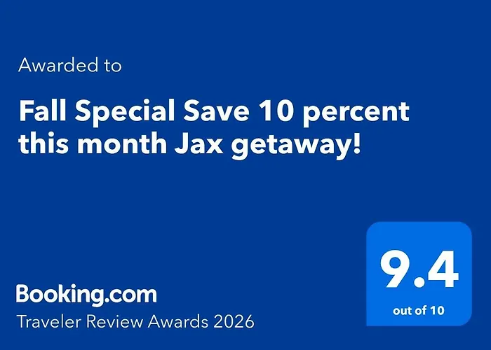 Summer Special Save 10 Percent This Month Jax Getaway!